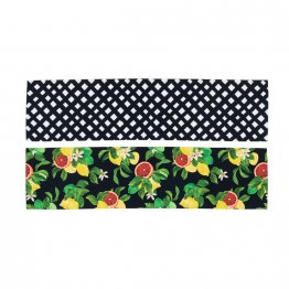 CITRON TABLE RUNNER BLACK